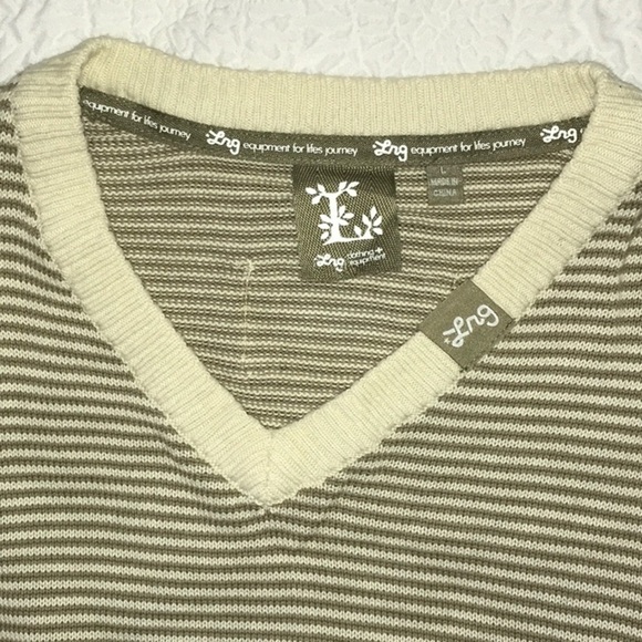LRG Clothing + Equipment Striped Tree V-Neck Sweater - Picture 7 of 10